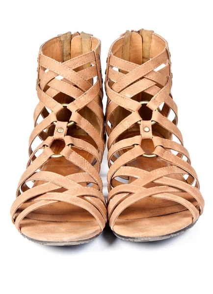 Bruin sandalen — Stockfoto