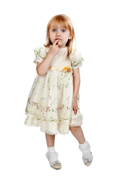 Little girl in studio — Stock Photo, Image