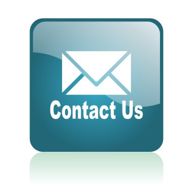 Contact us glosssy icon clipart