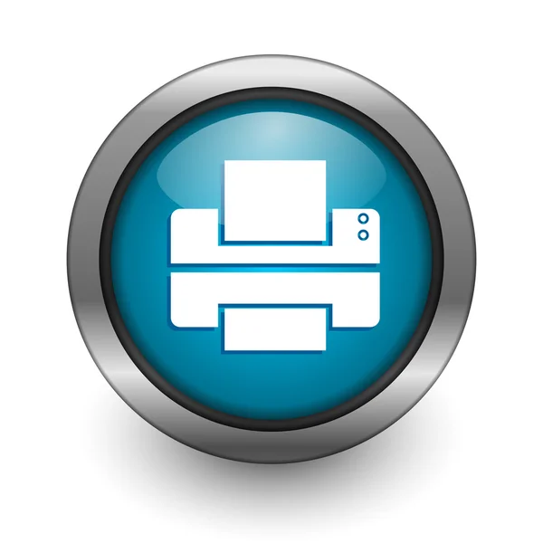 Botão de impressora — Fotografia de Stock
