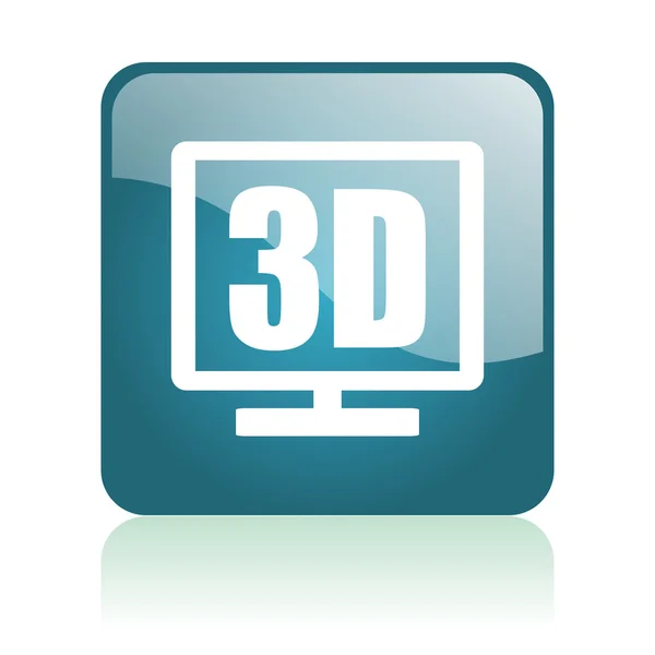 Affichage 3D icône brillante — Photo