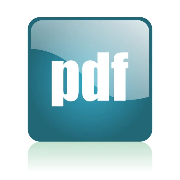 PDF glosssy ikon — Stockfoto