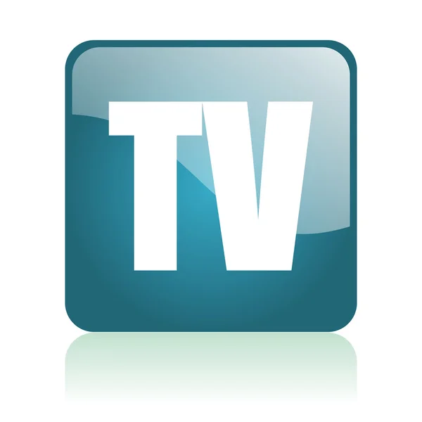 TV glosssy ikona — Stock fotografie