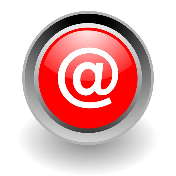 E-mail steel glosssy icon — Stock Photo, Image