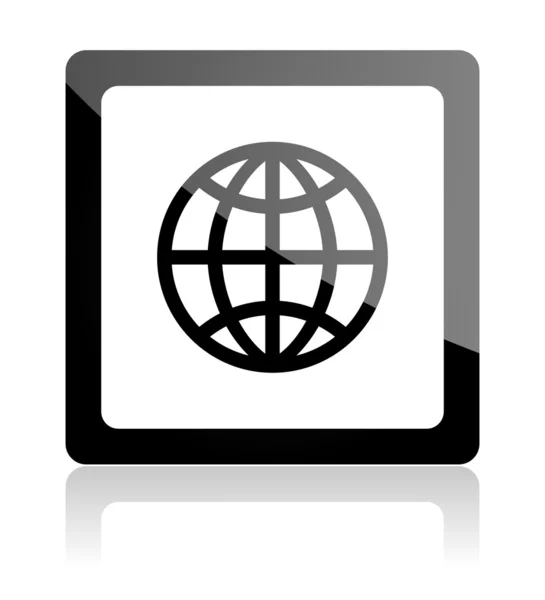 Ícone do globo — Fotografia de Stock