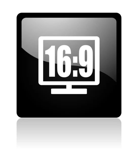 Ícone de exibição de tv — Fotografia de Stock