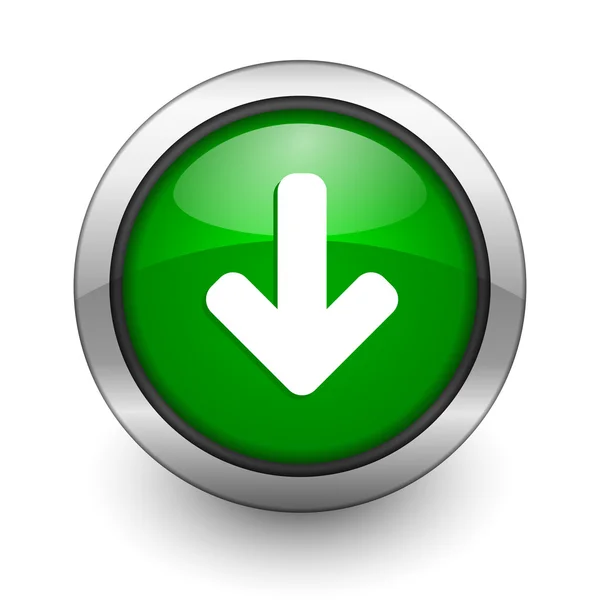 Arrow green aqua button — Stock Photo, Image