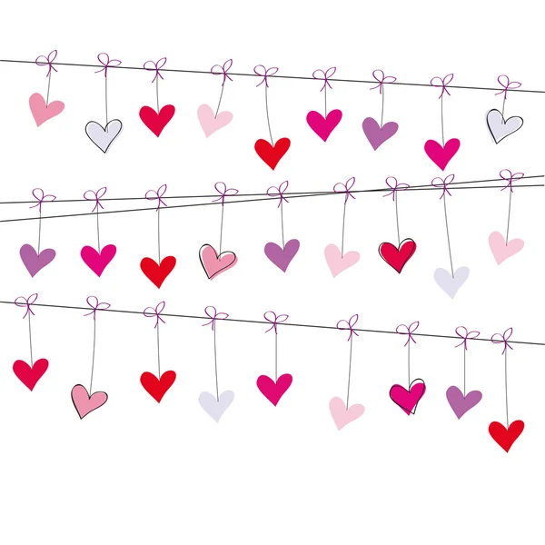 Valentine nebo svatební přání — Stockový vektor