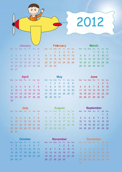 Calendar 2012 — Stock Vector