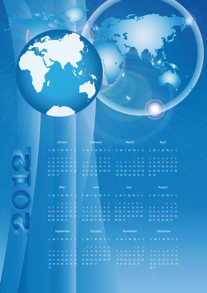 Kalender 2012 – Stock-vektor