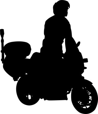 Motorcyclist clipart