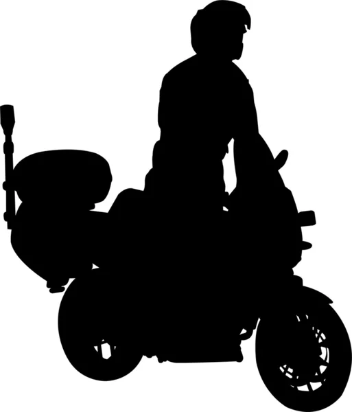 Motosikletçi — Stok Vektör