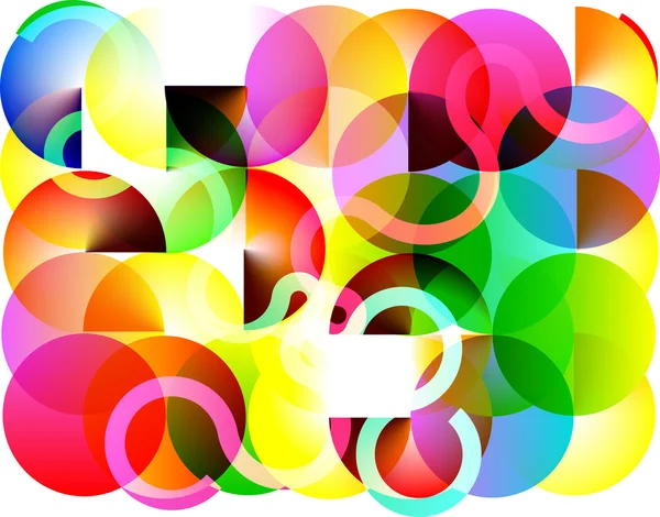 Regenboog cirkels — Stockvector