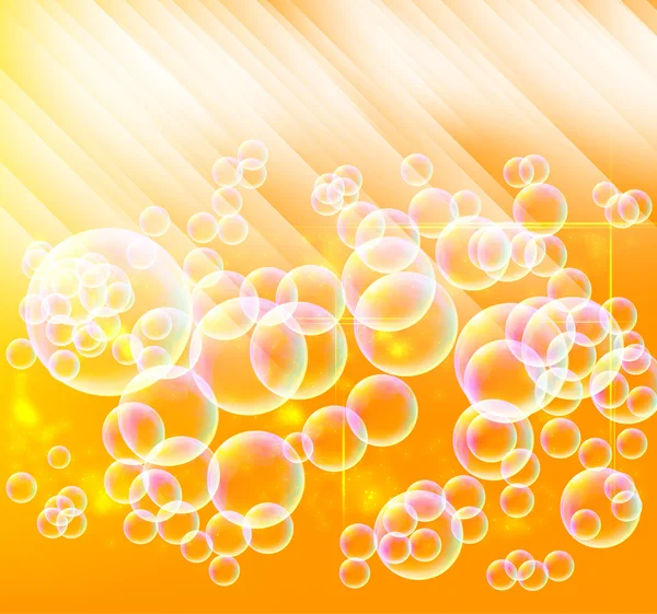 Soap bubble. summer background Stock Illustration