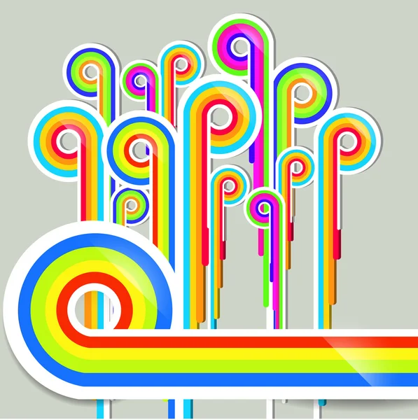Colorful rainbow wave abstraction. Vector illustration Vector Graphics