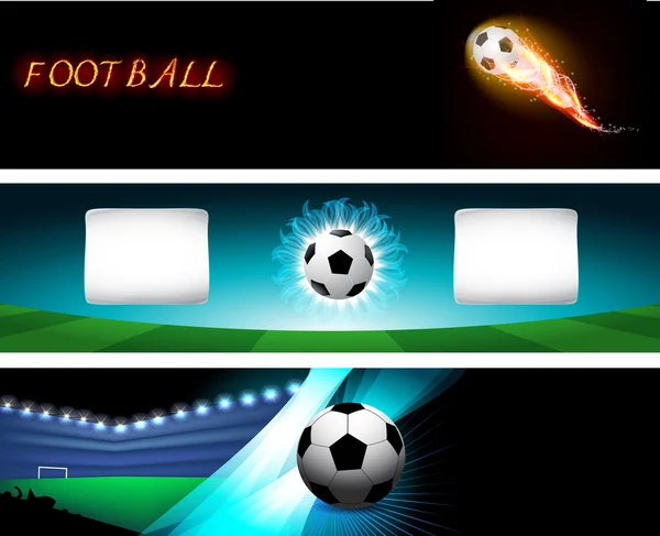 Fotboll bakgrund, vektor illustration — Stock vektor