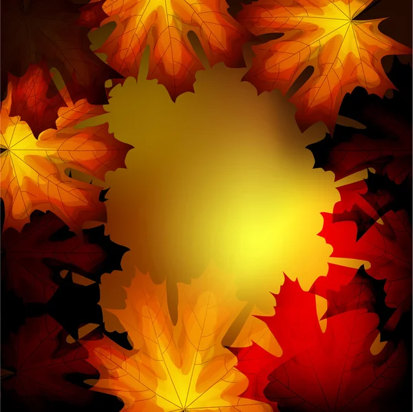 stock vector Autumn maple leaf