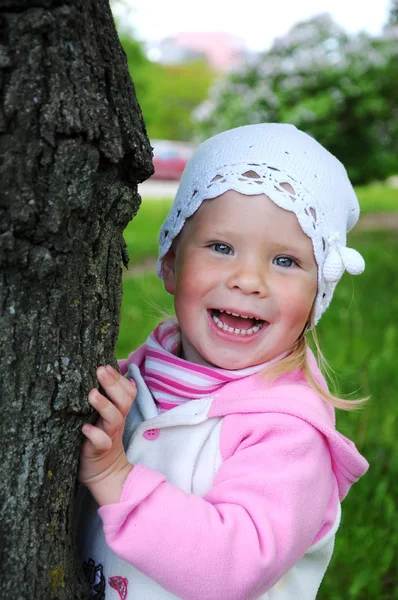 stock image Little girl laughing