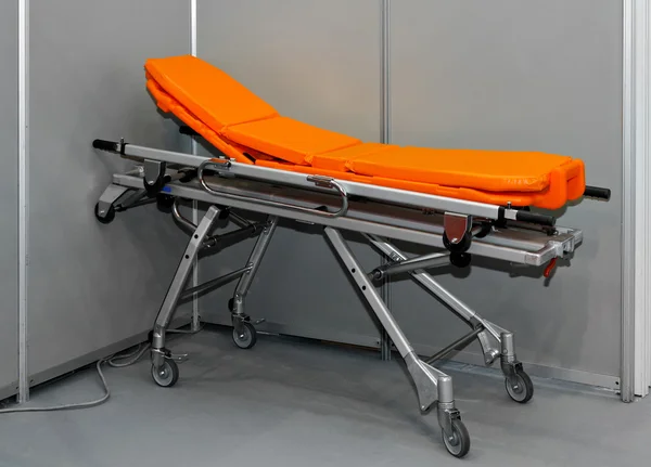 Ambulance stretcher — Stock Photo, Image