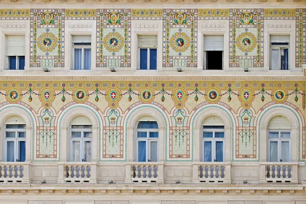 Trieste fasad — Stockfoto