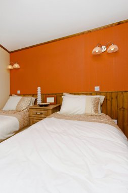 Orange bedroom clipart