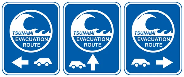 Tsunami evacuation vehicles — Stock Photo, Image