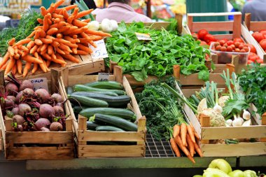 Vegetable market clipart