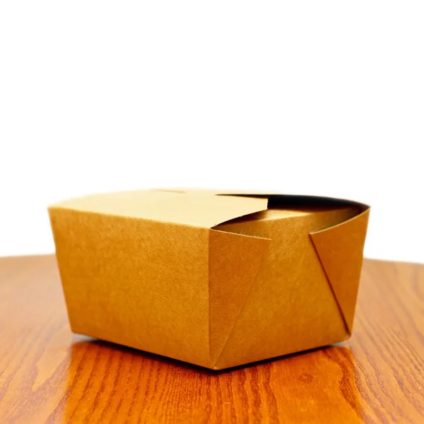 Закрытый картонный контейнер — стоковое фото