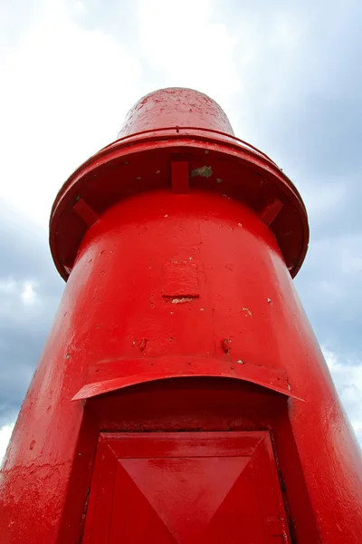 Kırmızı fener kulesi — Stok fotoğraf