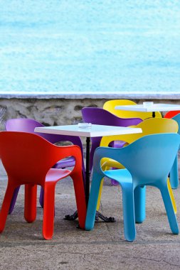 Colorful chairs clipart