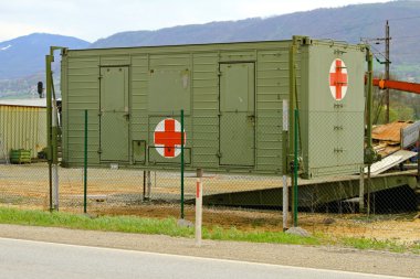Military hospital clipart