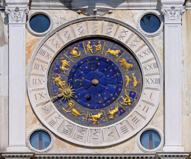 San Marco astrology clock clipart