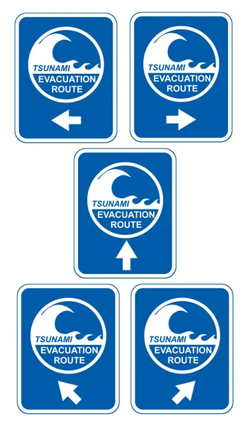 Tsunami-evakuering — Stockfoto
