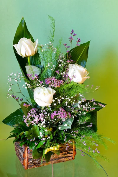 White rose arrangement — Stock Photo, Image