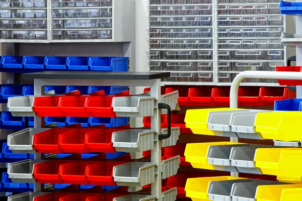 Colourful rack assortment — Stock Photo, Image