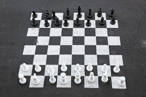 Duże szachy — Zdjęcie stockowe