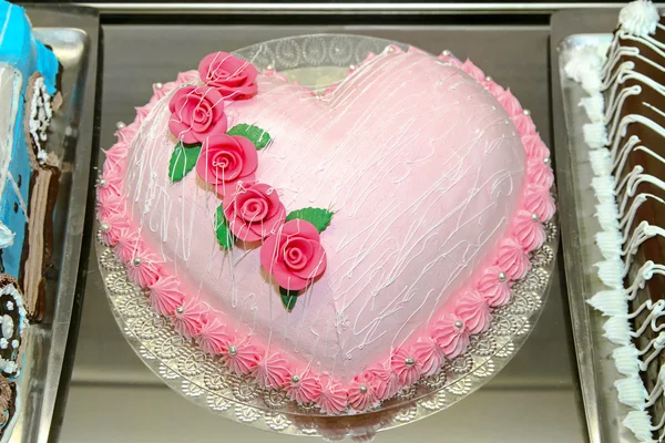 핑크 케이크 — 스톡 사진