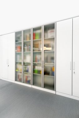 Office glass cabinet clipart