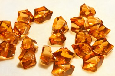 Amber stones clipart