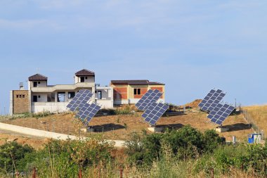 Solar village clipart