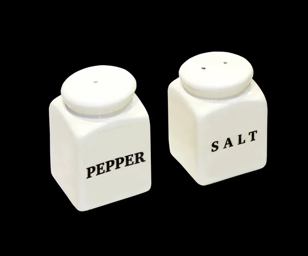 Agitadores de sal y pimienta —  Fotos de Stock