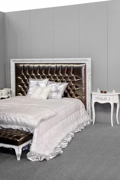 Silver bedroom — Stock Photo, Image