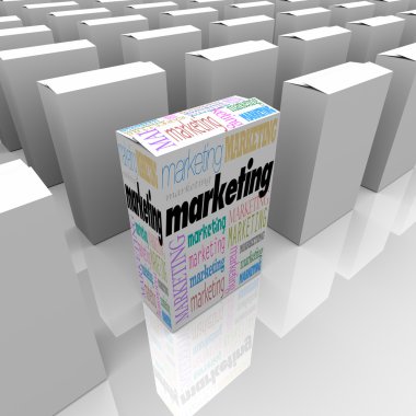 Marketing - Many Products One Different clipart