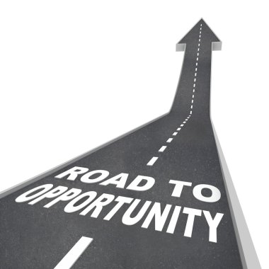 Road to Opportunity - Travel to Success and Growth clipart