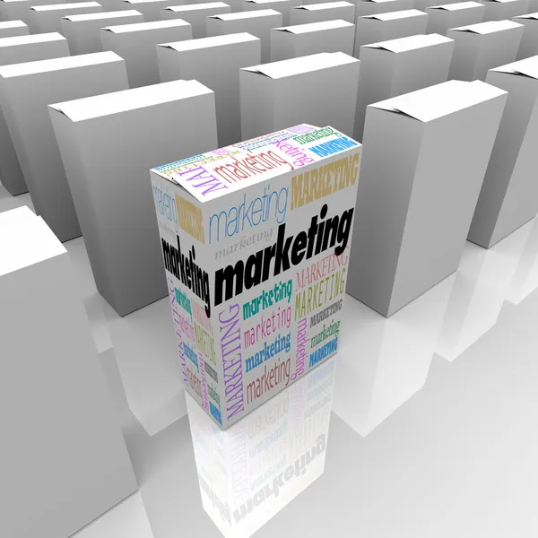 Marketing - Muchos productos uno diferente — Foto de Stock