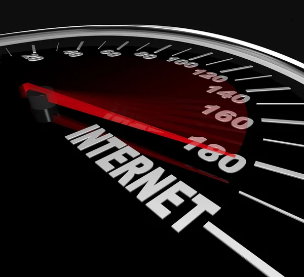 Vysoká rychlost internetu - měření webového provozu nebo statistiky — Stock fotografie
