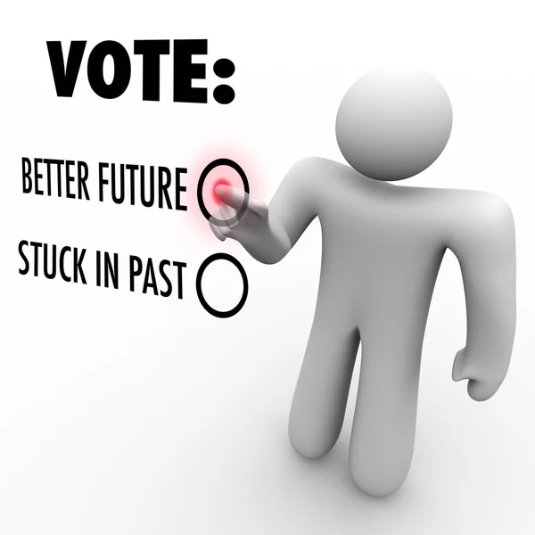 Hlasujte pro lepší budoucnost - volby pro změnu — Stock fotografie