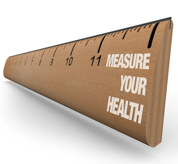 标尺-衡量你的健康 — 图库照片