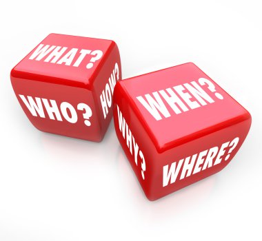 Roll the Dice - Questions and Answers clipart