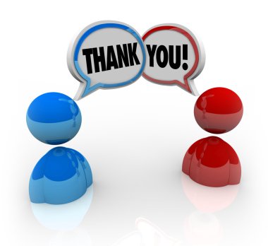 Thank You - Two Voicing Appreciation clipart